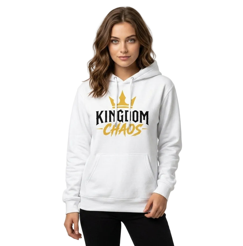Kingdom Chaos Signature Hoodie- White