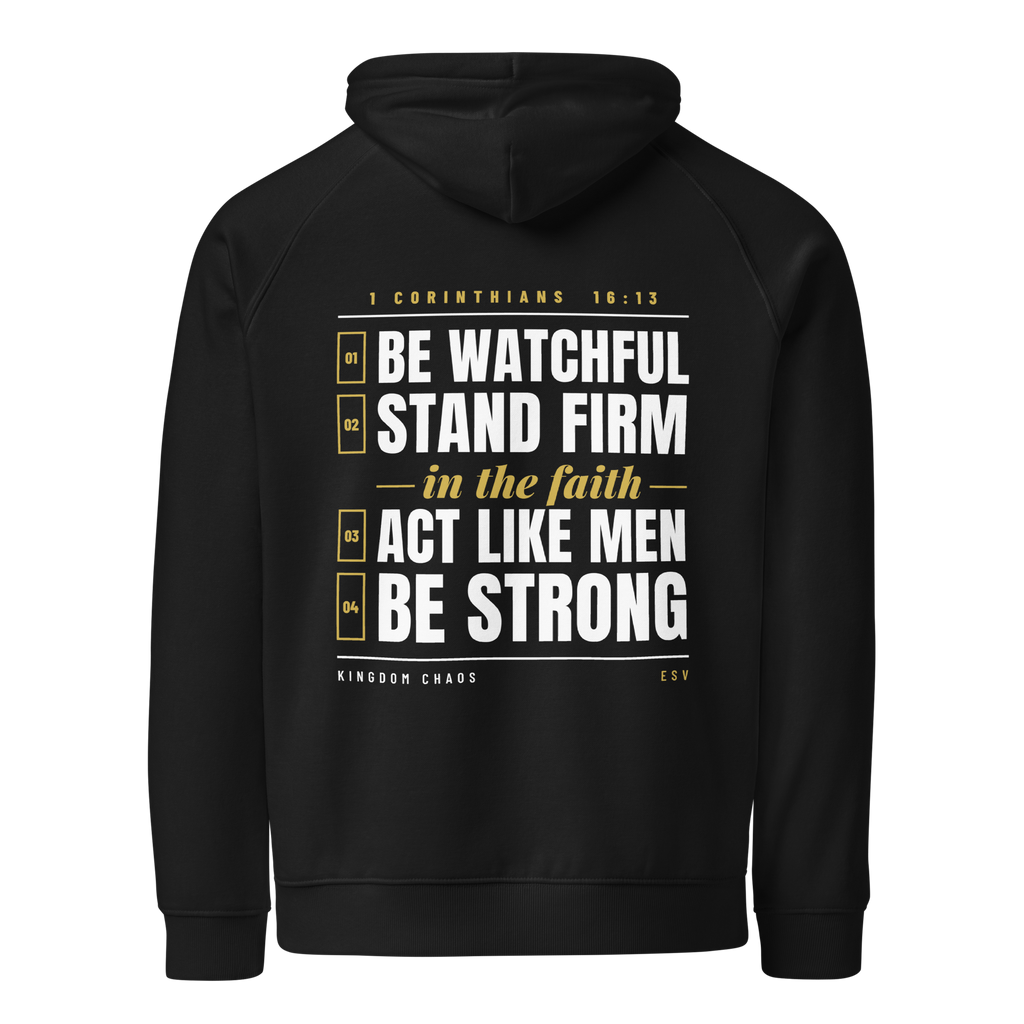 Stand Firm Four Commands Raglan Hoodie
